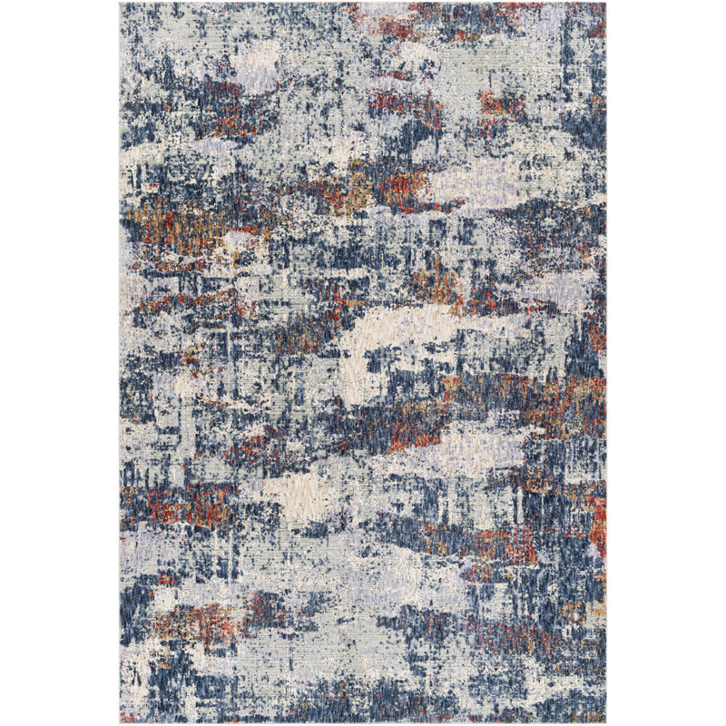 Gately Abstract Indoor Rug, Rectangle 8'10" x 12'