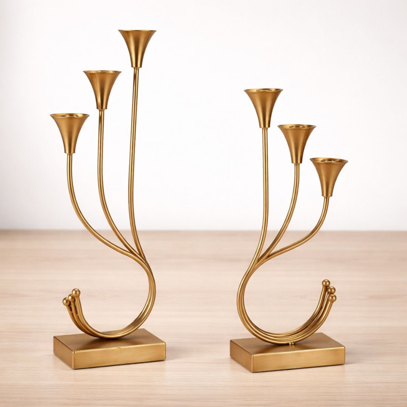Triple Taper Candle Holder (Set of 2)