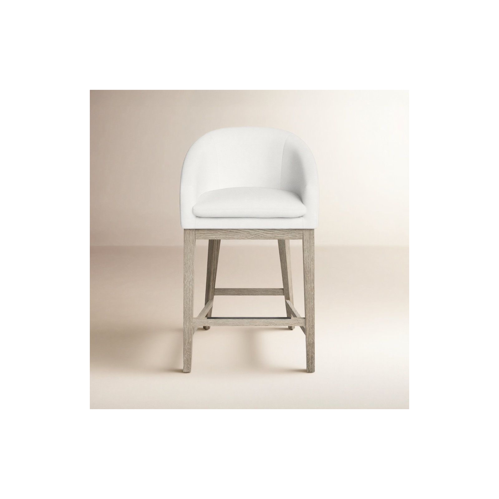 Bethea Round-back 25.98'' Counter Stool, Prestige Pearl Tweed