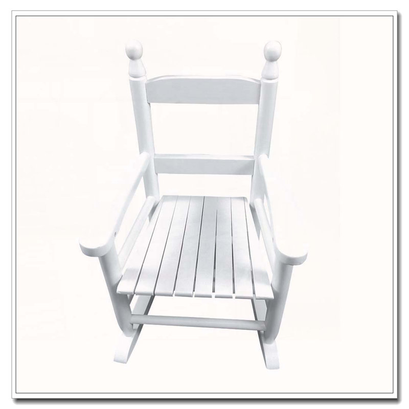 Chaise berçante en bois massif massif