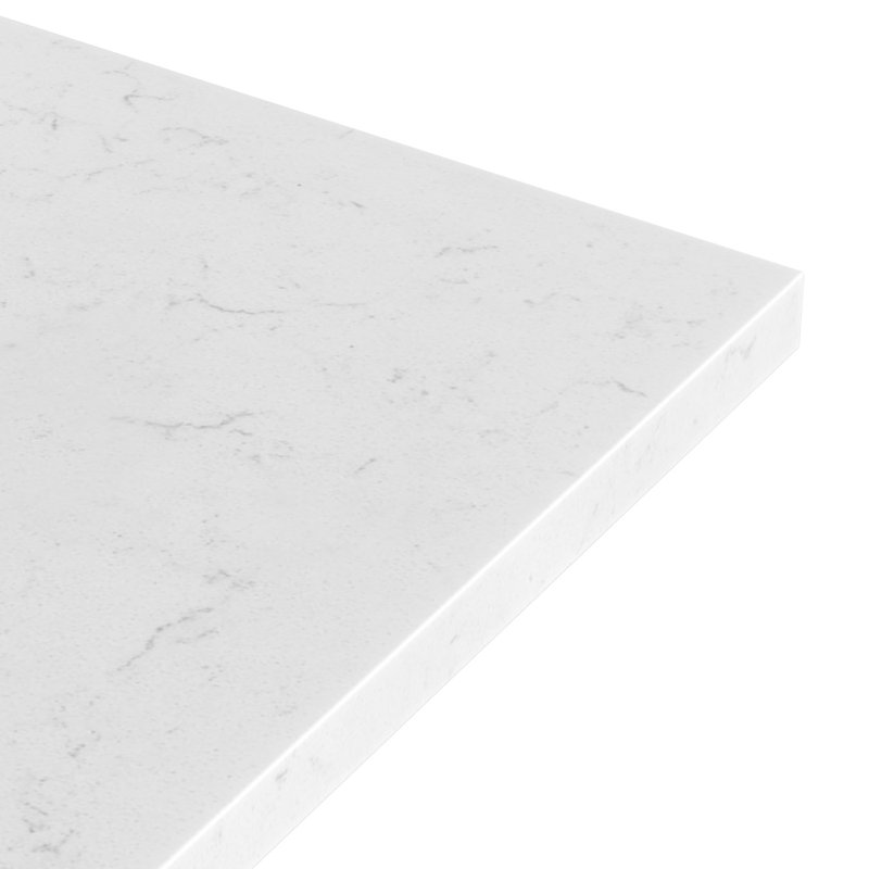 Meuble-lavabo double 72 po ARIEL Moille, Blanc, Forme rectangulaire