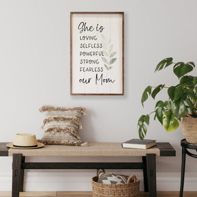 She Is Our Mom Verdure - blanc