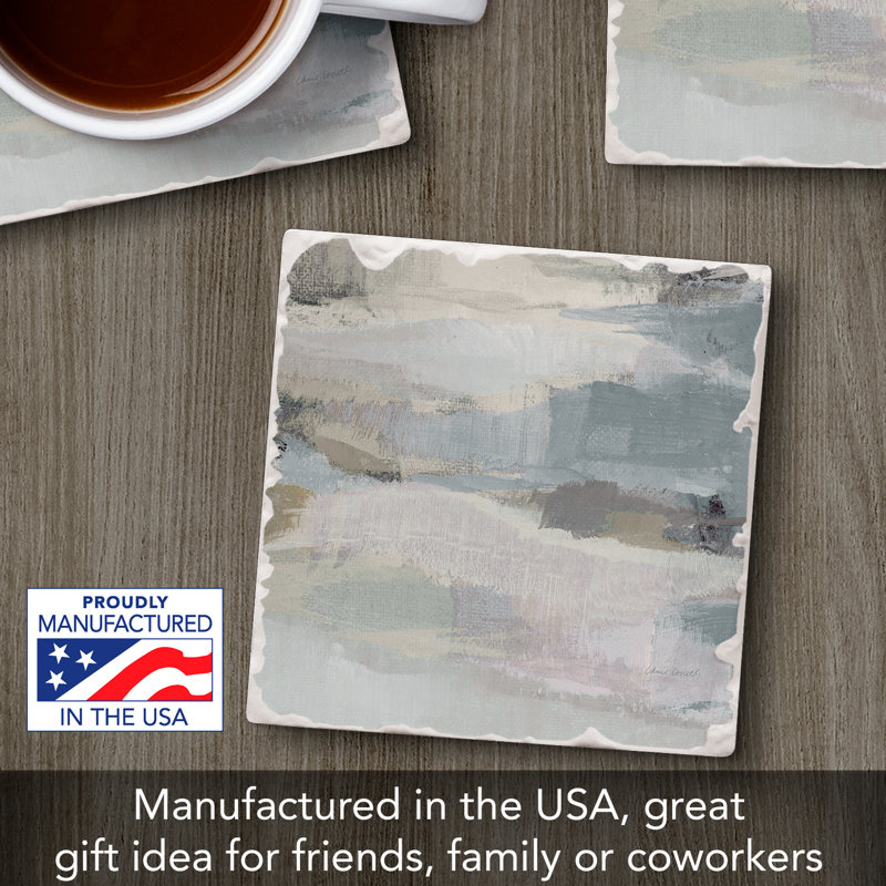 Misty Clouds Single Tumbled Tile Coaster Create Your Own Set