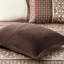 Courtepointe réversible 5 pièces - rouge très grand / très grand motif géométrique avec motifs décoratifs et coussins décoratifs doux-129844858-129844859