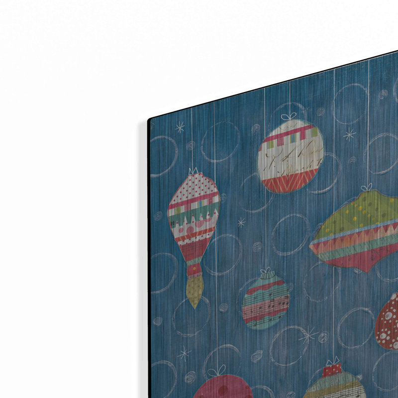«Retro Ornaments I Blue» par Courtney Prahl, H 16 po x l 12 po