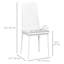 Chaise d'appoint à dossier plein capitonné non fini-263378742