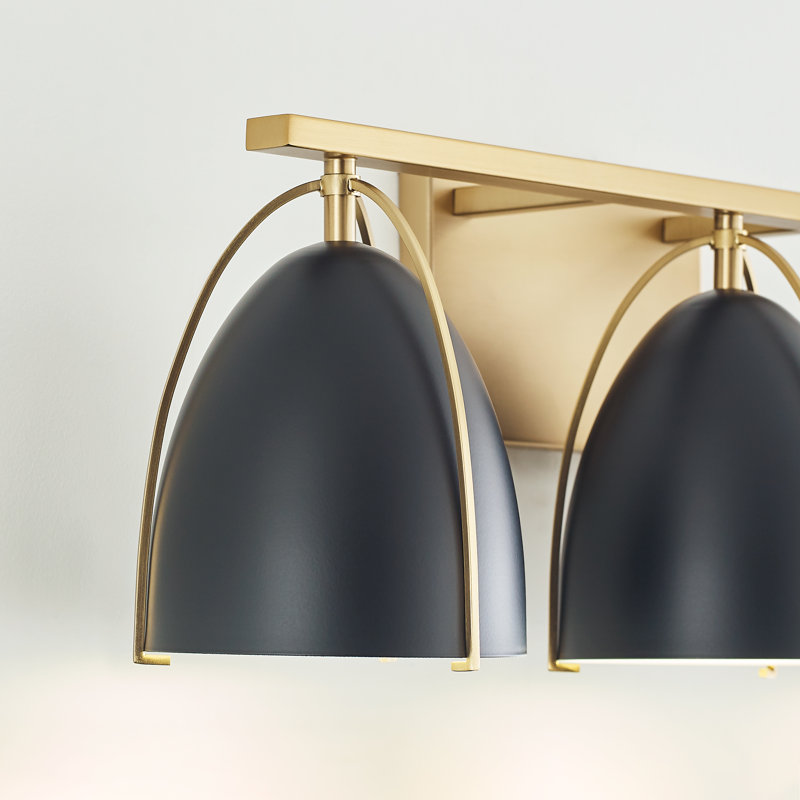 Three Light Wall / Bath, Satin Brass, No
