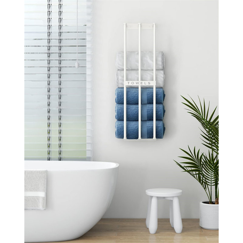 Maighread 1 Wall Towel Rack, White
