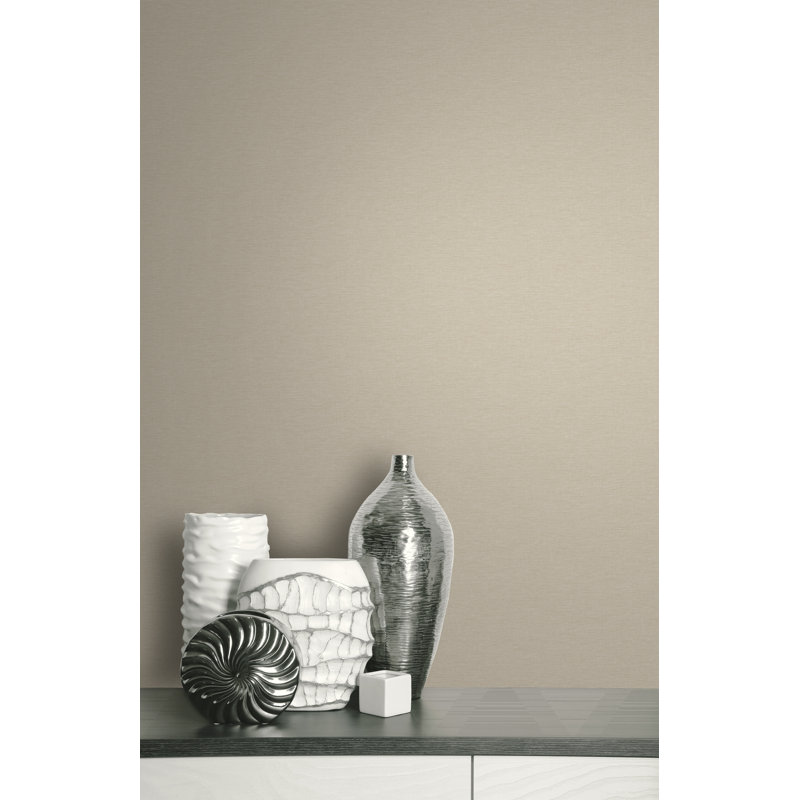 Rouleau de papier peint lisse Amarapal L 27 po x l 27 po, Beige clair