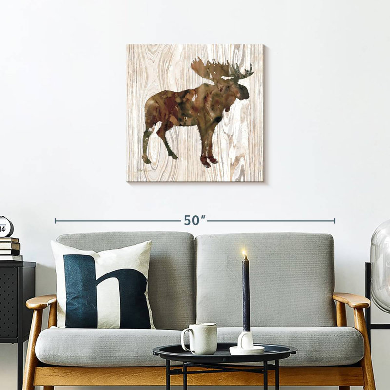 Crowle Pine Forest Moose, 24" H x 24" W