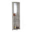 Armoire de bar de coin Chicago, support, porte en verre