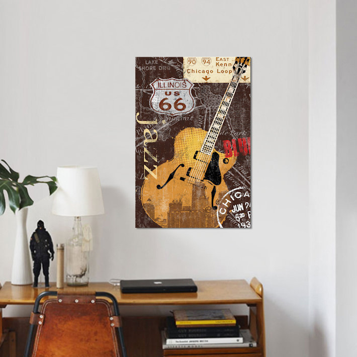 «Chi-Town», impression sur toile, H 18 po x l 12 po x P 1,5 po, Toile tendue, Pas de tapis