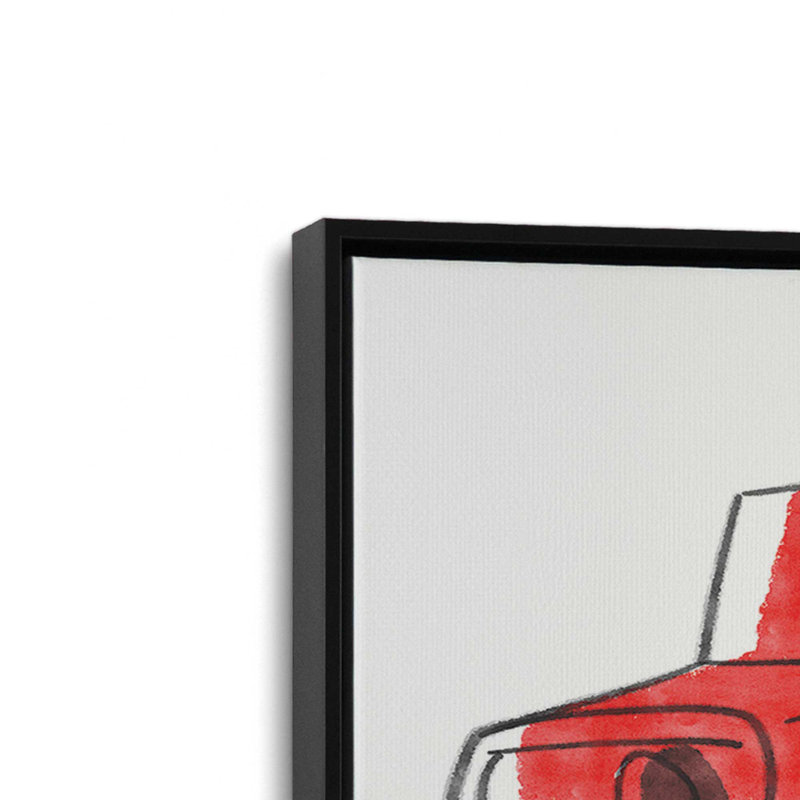 «View» par Kamdon Kreations, reproduction d'art, L 48 x H 36, Noir, Toile avec cadre