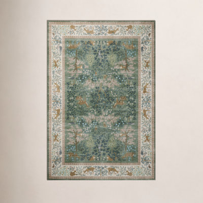 Rifle Paper Co. x Loloi Canopy Sage / Blush Area Rug