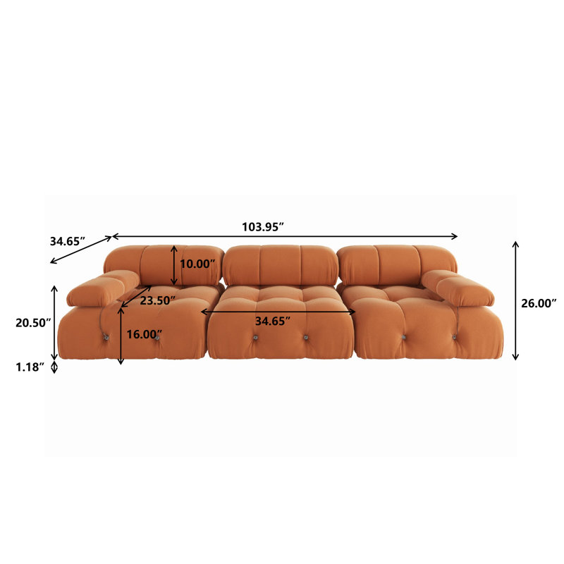 Cylan 104" Upholstered Sofa