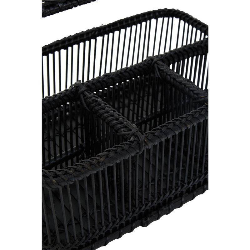 Bay Isle Home Decorative Basket, Black