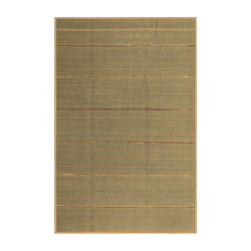 Tapis contemporains brun lavable à la machine 2630, Rectangle 2 pi x 4 pi