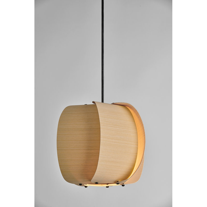 Luminaire suspendu 10,25 po Alba, Cendré