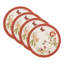 Lenox Butterfly Meadow Fall Embroidered Placemats, Set of 4, Multicolor - 15"W x 15"L
