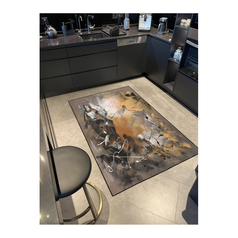 Tapis décoratif lavable à motif pastel