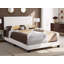 Ensemble de lit en similicuir blanc Patras-855036578-855036581