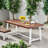 Rectangular Outdoor Dining Table , 79'' in. W 36'' in. D-2070278996-2135317680