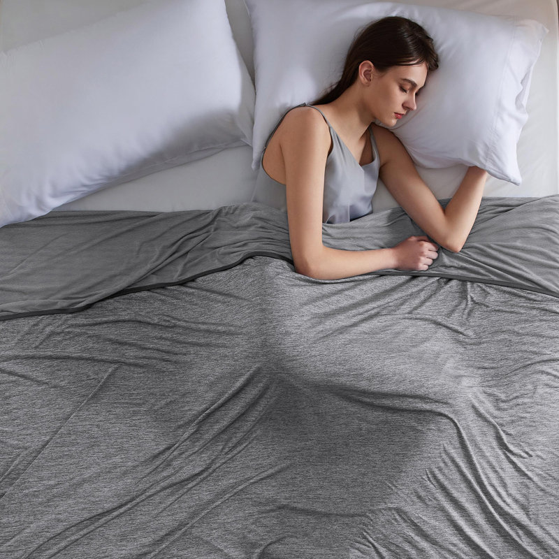 Couverture pour lit double Sleepers, Gris foncé