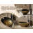 MEJE 16x13-Inch Oval Egg Shape Bathroom Vessel Sink, Antique Pattern Design, Above Counter Bathroom Vanity Bowl Basin, Vintage Gold