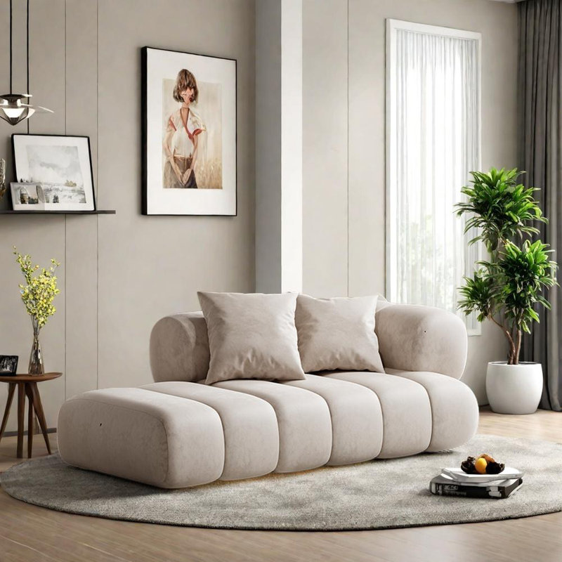 Chaise Creative en bois massif, Orienté à droite, Blanc cassé / blanc
