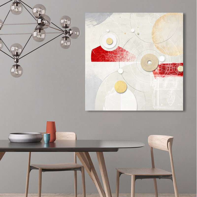 Galaxy N° 4 - Red - Wrapped Canvas Art Prints, 70cm H x 70cm W x 4cm D