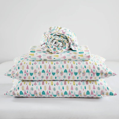 Ensemble de draps en flanelle de coton