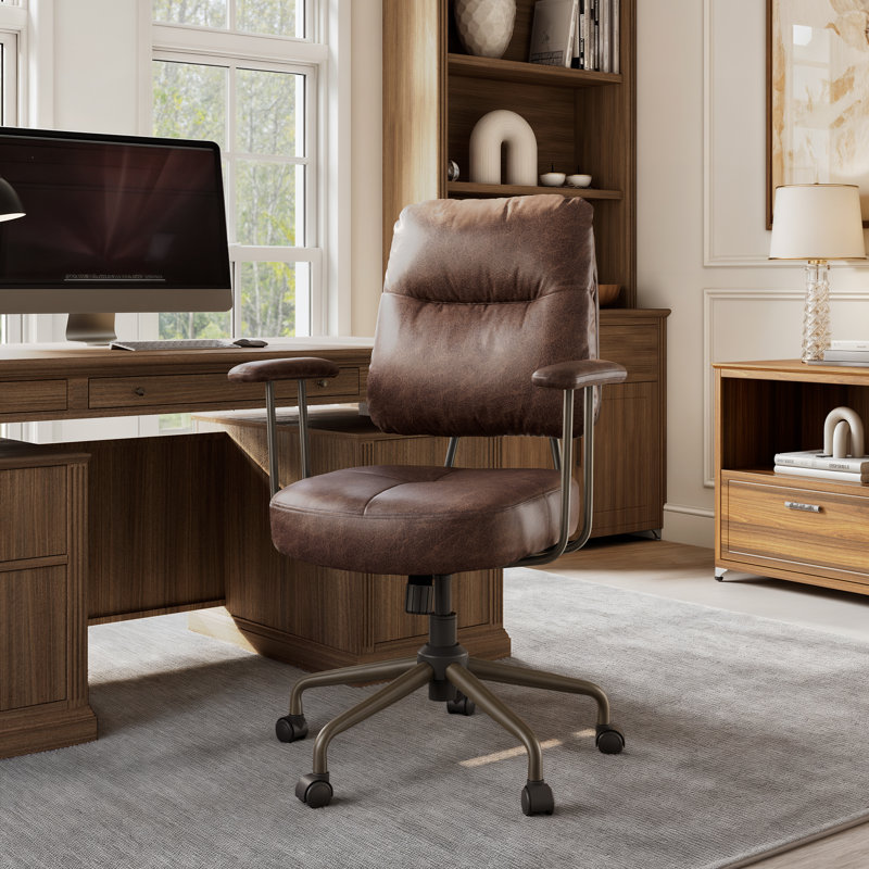 Chaise de bureau ultra douce, Brun