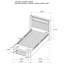 Lit plateforme tapissier avec rangement à DEL Trania crème-572722021