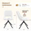 Ensemble de 4 chaises de salle à manger, chaise pivotante confortable et chaise de cuisine-796525568-796525575