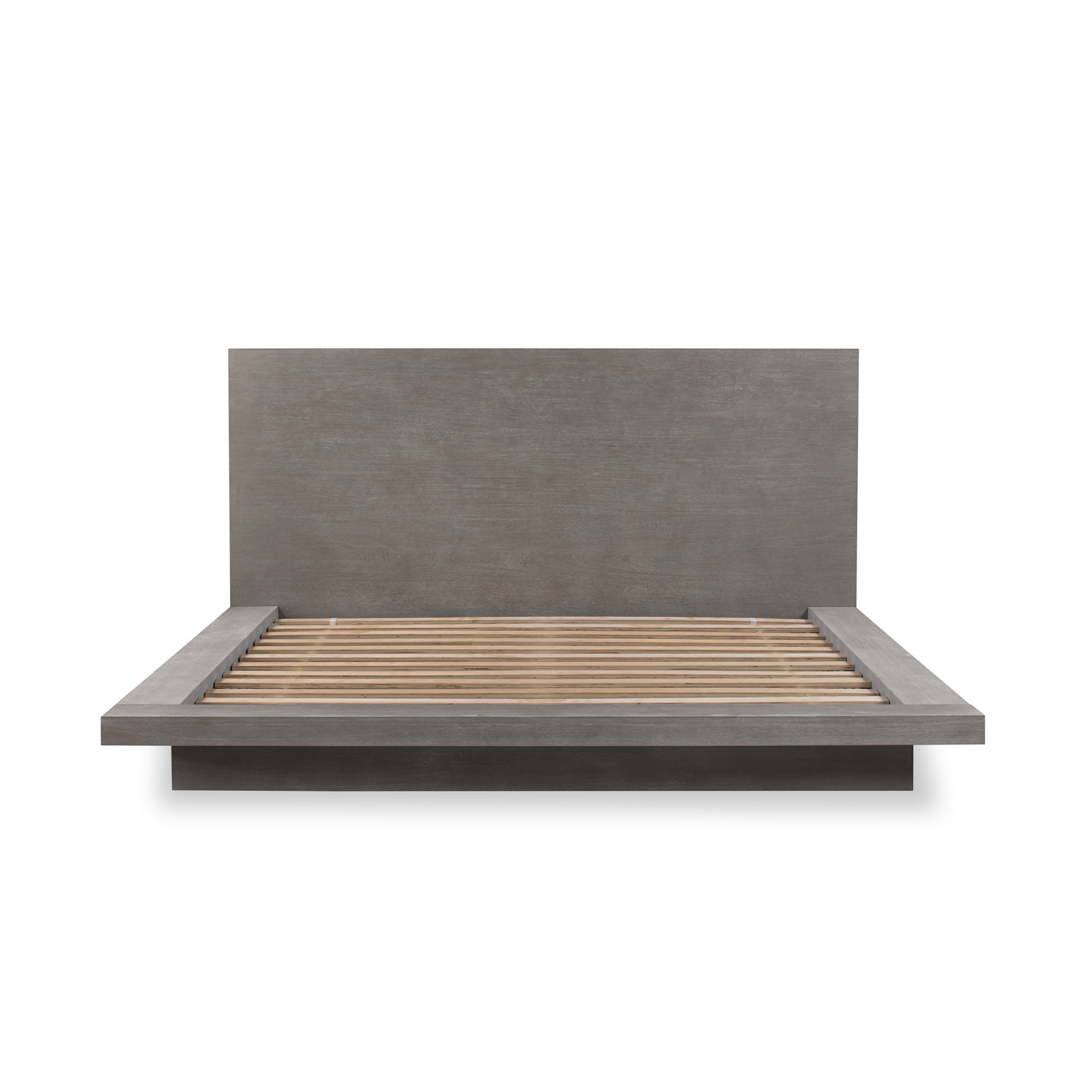 Meryl Solid Wood Panel Bed, Full