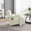 Chaise d'appoint rembourrée moderne avec tissu en lin et coussin - Fauteuil confortable-1358491182