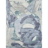 AURAG1013GYBL Wool Abstract Area Rug