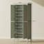 HOMCOM 176.5 cm Tall Freestanding Pantry Storage Cabinet with 4 Doors Green