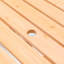 Table de pique-nique circulaire en bois pour 6 personnes avec 3 bancs intégrés Peddie-120148673