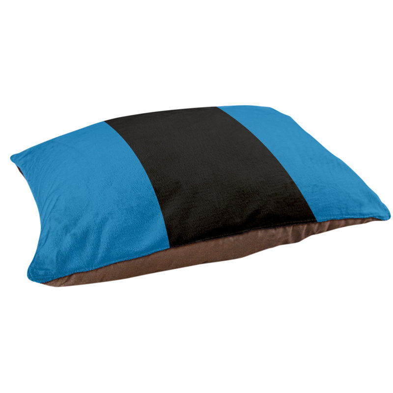 Oreiller Oklahoma, Grand (l 40 po x P 30 po x H 6,5 po), Bleu et noir