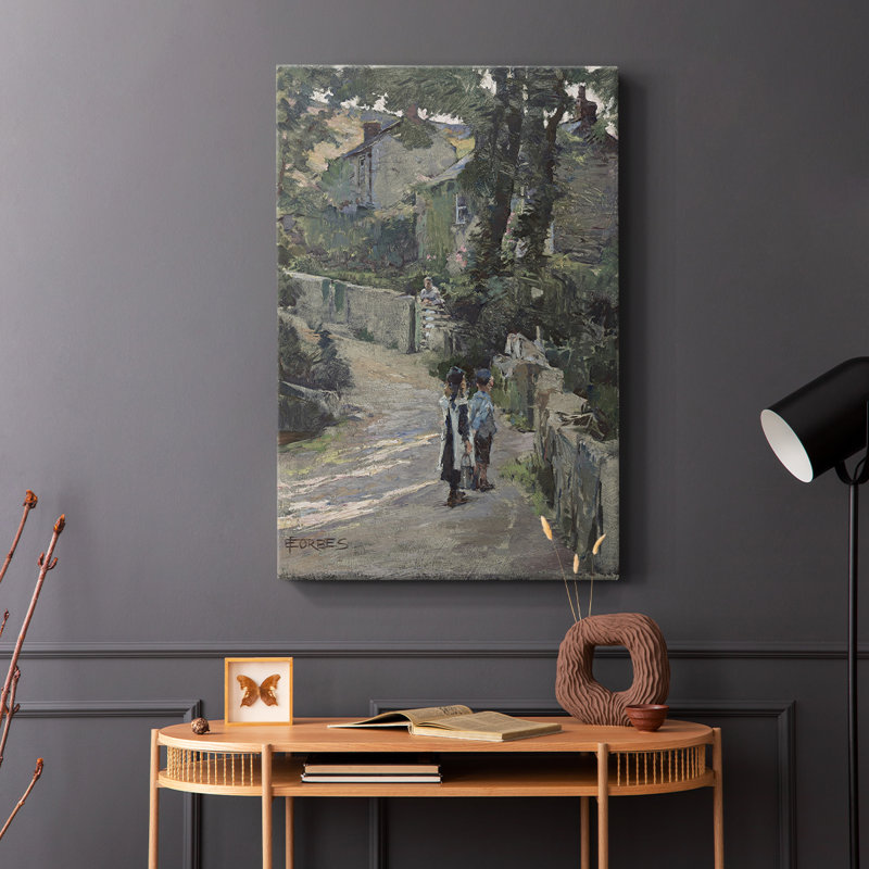 Paysage rétro CXLII - galerie Cavas, H 36 po x l 24 po