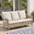 Beige Cushion/Oak Frame