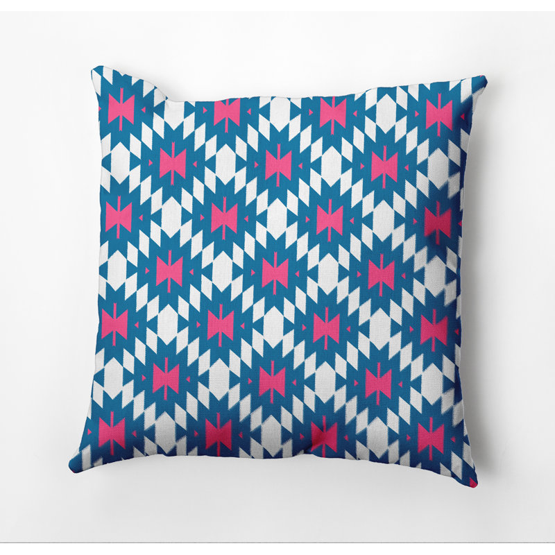 Housse de coussin d'extérieur carré et insert, Bleu, 20 po x 20 po
