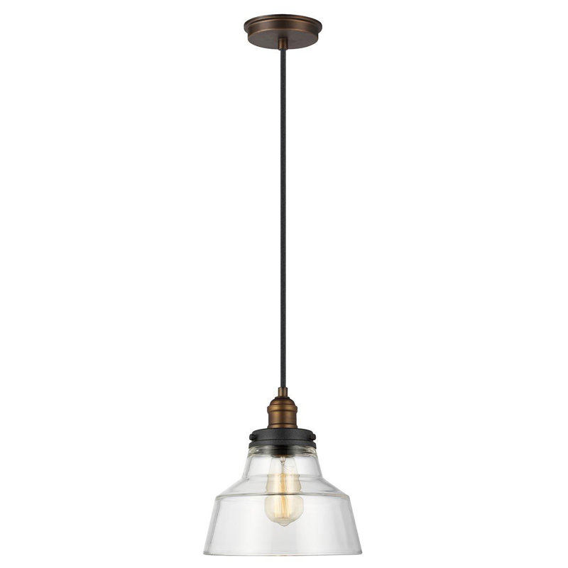 Llewellyn 1 - Light Dome Pendant, Aged Brass