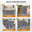 Aspire Homeware Grey Geometric Area Rug Modern Trellis Indoor Carpet-1207402303