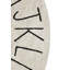 Washable Round Rug ABC Natural - Black