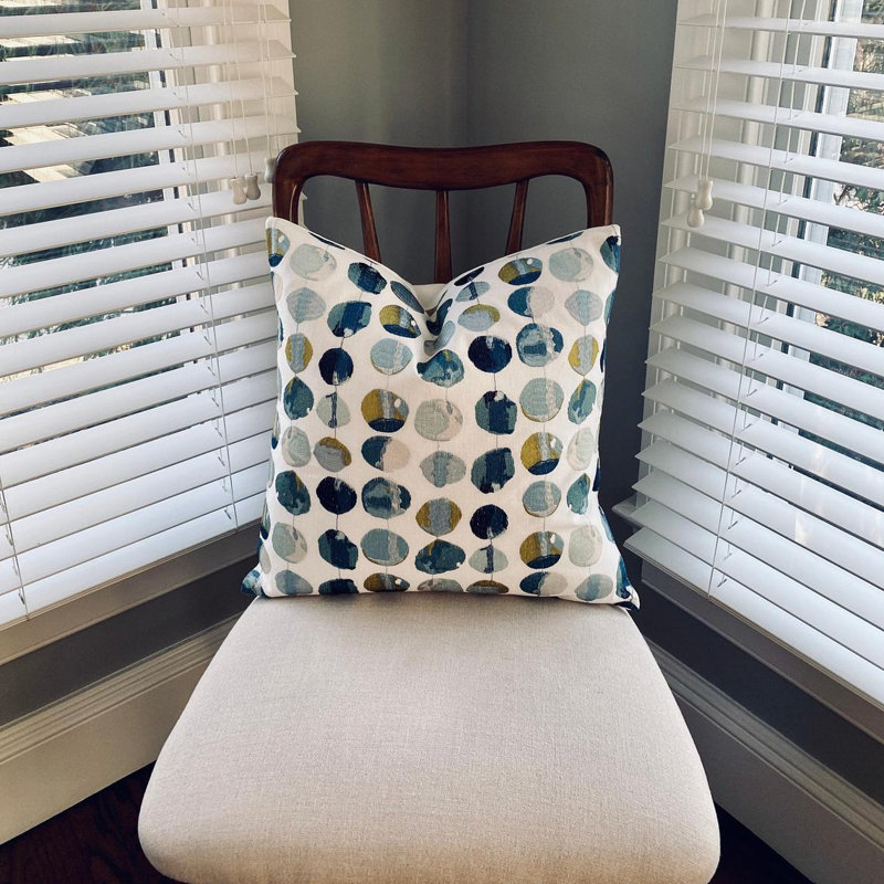 Housse de coussin Confetti, 22 po x 22 po, Bleu confetti