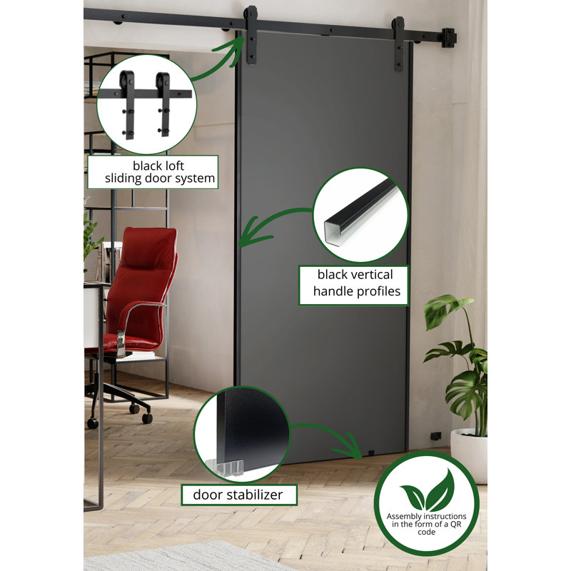 Door, 76cm x 205cm, Grey