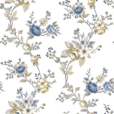 Blooming Garden Collection Soffio Garden Wallpaper Roll
