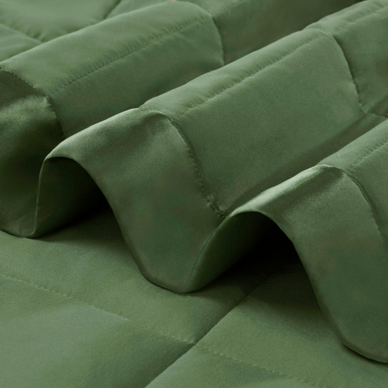 Couverture légère en duvet synthétique, Vert, Lit simple